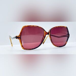 Vintage Jacqueline Brown Oval Sunglasses Frames Only
